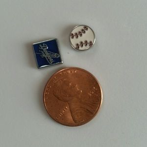 Dodger baseball floating charms for orgami owl